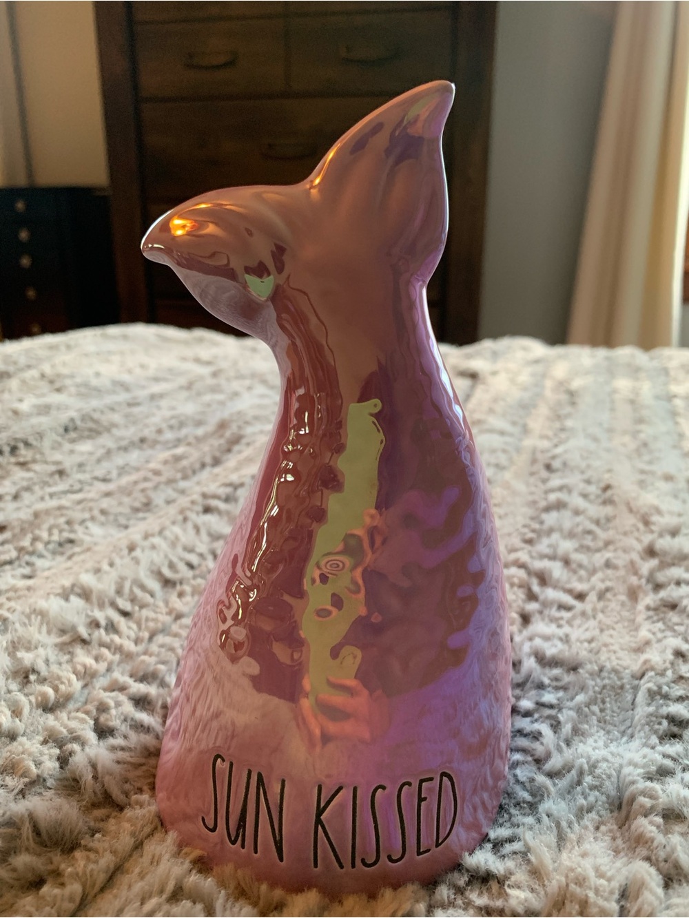 Rae Dunn  Iridescent Pink/Purple "Sun Kissed" Mermaid Tail